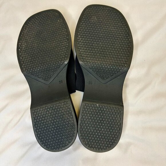 Steve Madden Y2K Black Slinky Stretchy Platform Chunky Slide Sandal W Sz 8-8.5 - Picture 3 of 8